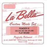 La Bella Strings Flatwound Cordes en acier inoxydable pour FENDER BASS VI