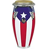 Latin Percussion LPM198-PR Conga mini accordable Motif Puerto Rican Flag 11"