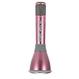 LeaningTech K068 Mini KTV lecteur 2 en 1 Accueil Karaoke Player Full Metal K chanson Microphone avec Wireless Bluetooth haut-parleur ...