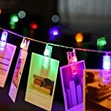 LED Photo Clips Lumières,KINGCOO Batterie Fonctionné Guirlandes 20 LED Peg Affichage Photos Fairy Lights pour suspendre Pictures Indoor Outdoor Party ...