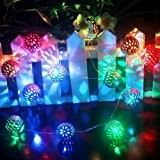 LED String intérieur /extérieur,Ryham batterie Operated 4.9ft 12LED or Guirlande lumineuse Boule rideau éclairage --- mariage Idéal, Arbre de Noël, ...