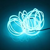 Lerway 3M Fil Neon Flexible EL Wire Lumière, LED Cable Lampes avec Boite a Pile pour Club, Parti de Noel, ...