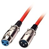 LINDY 6042 - Câble audio XLR - Mâle à Femelle - Rouge - 1,5m