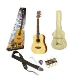 Luna Guitars SAF PK Safari Travel Pack avec guitare Muse Satin et sangle/accordeur/médiators et housse