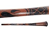 Maori Didgeridoo - 150 cm - Baked Wood - F