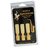 Marca Superieure T-Pack Saxophone Soprano 2 Pack de 3 Anches pour Saxophone
