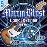 Martin Blust Electric Bass Strings Set .040- .120 Extra Light XL410-5 for 5-string bass