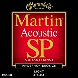 Martin: SP4100 Phosphor Bronze Acoustic Guitar Strings - Light. Pour Guitare Acoustique