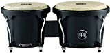 Meinl Percussion HB100PBK-M Set de bongos en bois série Headliner Designer Noir Ø 17,15 cm (6,75") et 20,32 cm (8")