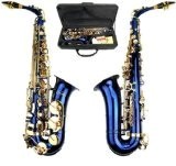 MERANO E Plat Bleu pour saxophone alto avec étui rigide zippé + bouche Pièces, tournevis, pince coupante. Une paire de ...
