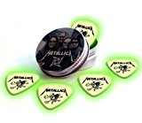 Metallica 5 X Glow Logo Guitar Médiators Picks in Tin Plectrums