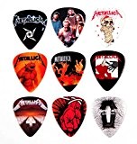 Metallica Plectre de guitare ensemble de 9 médiators