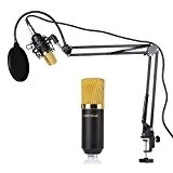 Micro Kit, Crenova MC-05 Microphone š€ condensateur Kit Professional Studio Broadcasting Recording Condenser Microphone + Suspension Scissor Arm Support + ...