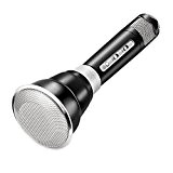 Micro sans fil, Micro Condensateur pivotant joueur de karaoké portatif Bal Mini Bluetooth avec micro haut-parleur et enregistrement vocal pour ...