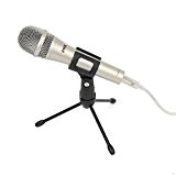 Microphone portable LyxPro HHMU-10 USB pour enregistrements de bureau, voix-off et podcasting