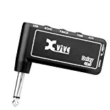 Mini Amplificateur Casque,AMP Delay Amplug Charge USB 1/4 " Câble de Guitare pour Casque D'écoute plastic black, by LC Prime