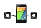 Mini enceintes / haut-parleurs multimédia par prise audio jack pour tablette Google Nexus 7 2 / 7 II d'Asus, 16GB, ...