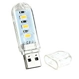 Mini Led Lampe USB Portable pour PC Ordinateur-Blanc Froid