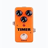 Mini Timer Delay Pédale à Effet Avec True Bypass Pour Guitare Electrique - Orange