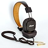 moniteur professionnel Headphones-marshall principaux I DJ Studio Casque avec micro Deep Bass HiFi pour téléphone portable, Compuer