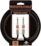 Monster Cable CLAS-S-3 Câble Jack droit/Jack droit 90 cm Noir