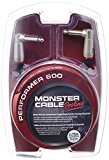 Monster Cable P600-I-0.75DA Câble Jack coude/Jack coude 20,3 cm Noir