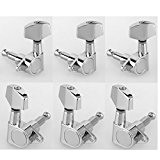 Musiclily 3 + 3 Guitar style Epi tuners scellés Tuning Clés Pegs Machine Head Set pour Guitare Epiphone Gibson, Big ...