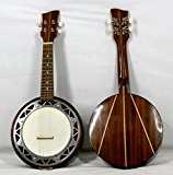Musikalia Banjo Ukulélé (Banjolele) GAUCHER, caisse en aluminium, en acajou, de lutherie