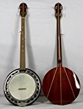 Musikalia ELECTRIFIEE Banjo 5 cordes "Finger-style", double caisse en aluminium, fond en bois de padouk avec marqueterie en érable, de ...