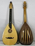 Musikalia Luth Guitare, listeaux en érable et palissandre, de lutherie, manche à boucle et rosette en bois perforée