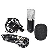 MyArmor Professionnel à condensateur Microphone cardioïde Pro Audio Studio enregistrement Vocal Microphone avec élastique (BM-700£ ©