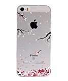 Nnopbeclik® [Coque Iphone 5S Silicone / Coque Iphone SE Transparente / Coque Iphone 5 Silicone] "Impression couleur Motif Style" Soft/Doux ...