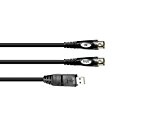 OMNITRONIC Câble adaptateur USB/2 x Midi 5 m SW