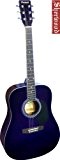 Original sherwood western dreadnought guitare acoustique couleur prune