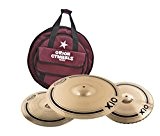 Orion Cymbals X10 Series Kit de Cymbale Hi-Hat 15"/Rock Crash 19"/Mega Bell Ride 22" + Housse