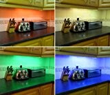 Ossun Lot de 2 rubans LED RGB à changement de couleurs Idéal pour éclairer les sous-éléments de cuisine ou les dessous ...
