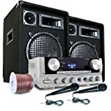 Pack DJ PA ampli enceinte micro sono 10"karaoke kit set