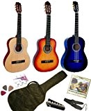 Pack Guitare Classique 1/2 Pour Enfant (6-9ans) Avec 6 Accessoires (sunburst)