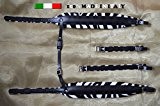 Paire de bretelles courroies sangles d'accordéon 8 CM 100% Fabriquées en Italie DELUXE