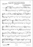 PARTITION CLASSIQUE - Sonate No. 1 de la Méthode pour Clarinette - J.-X. LEFEVRE - Duo de Clarinettes