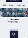 Partitions classique PRODUCTIONS D'OZ TELEMANN G. PH. - 12 FANTASIE (I-IV), VOL. 1 - GUITARE Guitare
