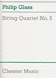 Philip Glass: String Quartet No.5 (Score). Partitions pour Quatuor À Cordes