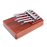 Piano a pouces - TOOGOO(R) 5 cles sanza mbira likembe sanza piano a pouces en palissandre instrument