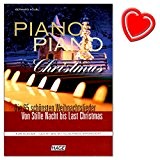 Piano Piano Christmas - Magnifique Collection Le 65 Plus Beaux et généralement gespieltesten chansons pour Piano de Gerhard kölbl - avec coloré Cœur Note Pince