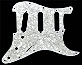 Pickguard Stratocaster 11-hole Pickguard SSS pour Fender USA/Mex Blanc nacré