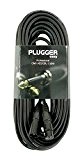 Plugger Câble DMX XLR femelle 3b/mâle 3b 20m  Noir