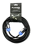 Plugger Câble HP Speakon mâle/mâle 1,5 mm²/6 m  Noir