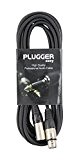 Plugger Câble XLR femelle 3b/mâle 3b 6 m  Noir