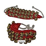 Prisha Inde Craft ® Ghungroo Kathak (16 No Ghungroo) (3) Trois grands spectacles cloches Ghungroo ligne paire Handmade Danse classique ...