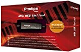 Prodipe 1i1o Interface MIDI USB 1 entrée/sortie pour Ordinateur portable/MacBook Noir